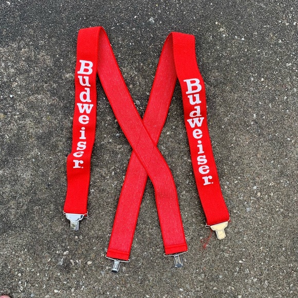 Budweiser Other - Vintage Budweiser elastic suspenders